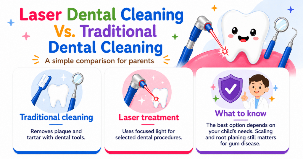 Laser Dental Cleaning vs. Traditional Dental Cleaning