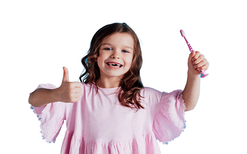 Little-girl-holding-a-toothbrush-at-Pediatric-Dentistry-in-Scottsdale-PVPD