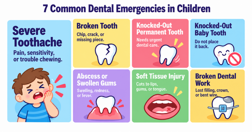 7 Common Dental Emergencies in Children